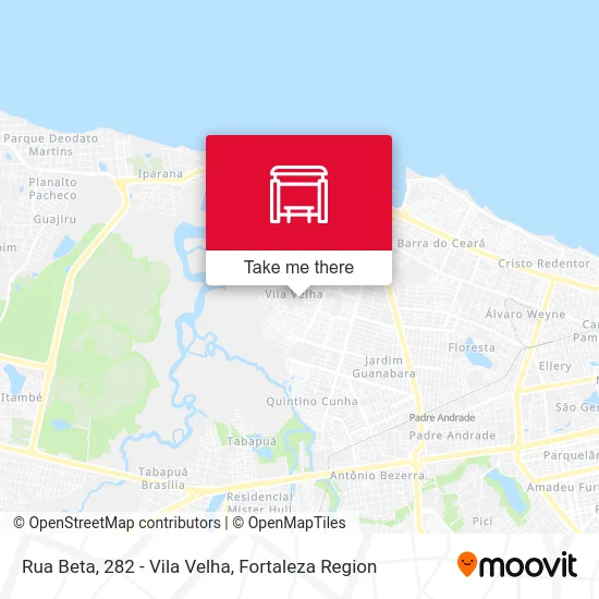 Rua Beta, 282 - Vila Velha map
