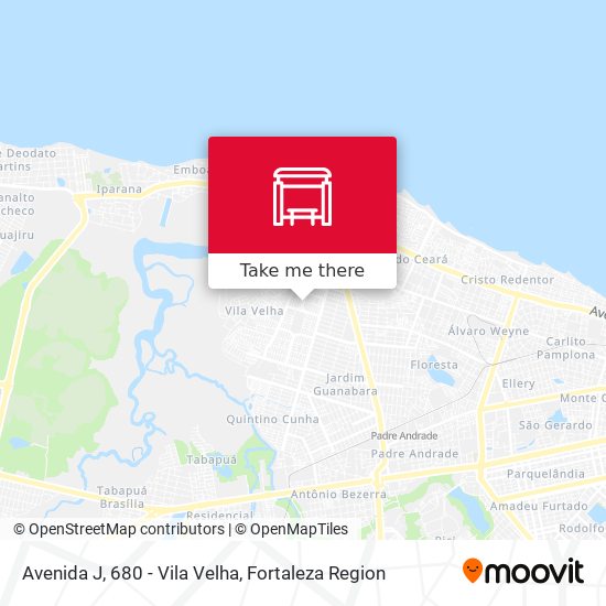 Avenida J, 680 - Vila Velha map