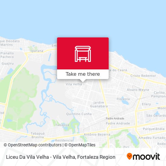 Mapa Liceu Da Vila Velha - Vila Velha