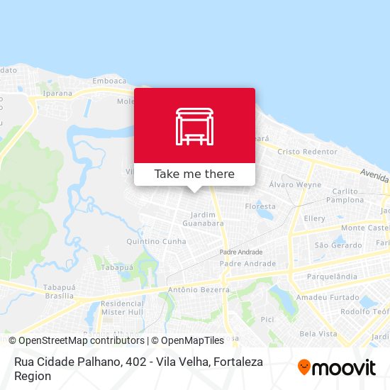 Rua Cidade Palhano, 402 - Vila Velha map
