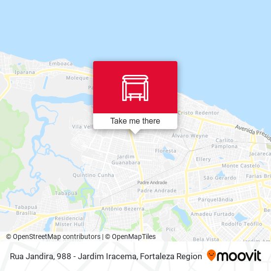 Rua Jandira, 988 - Jardim Iracema map