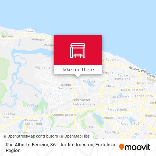 Rua Alberto Ferreira, 86 - Jardim Iracema map