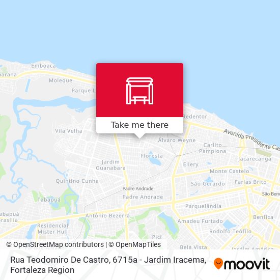 Rua Teodomiro De Castro, 6715a - Jardim Iracema map