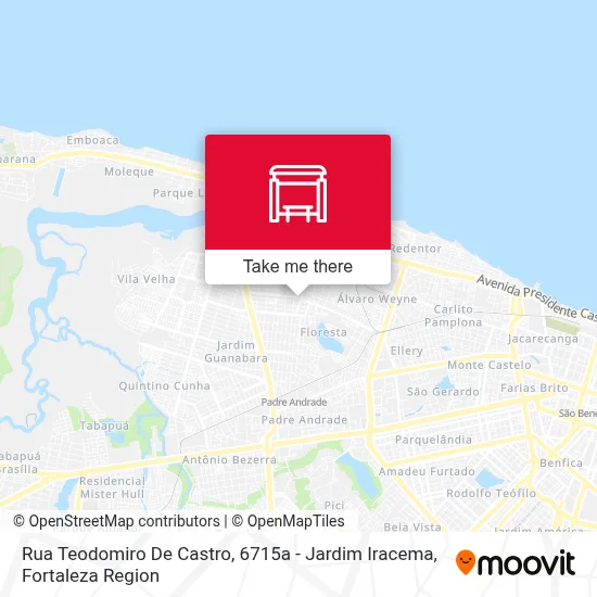 Rua Teodomiro De Castro, 6715a - Jardim Iracema map