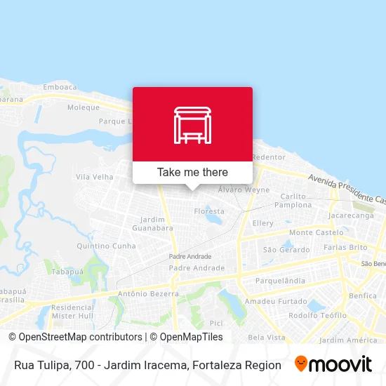 Rua Tulipa, 700 - Jardim Iracema map