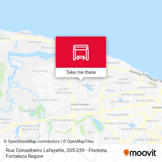 Rua Conselheiro Lafayette, 205-259 - Floresta map