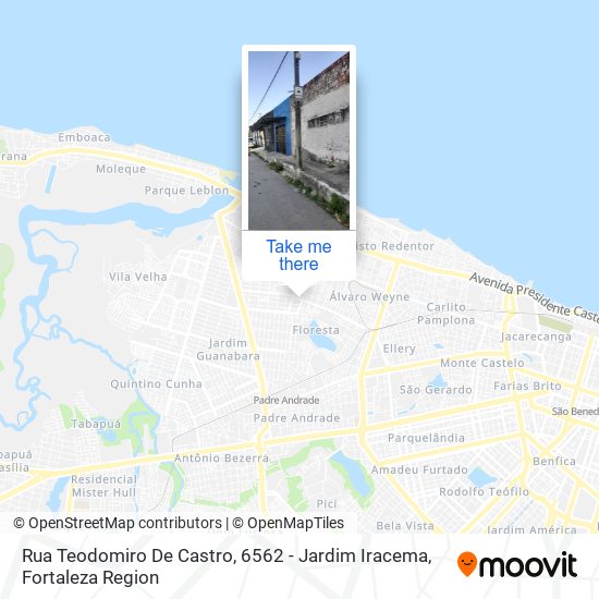 Rua Teodomiro De Castro, 6562 - Jardim Iracema map