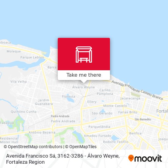 Avenida Francisco Sá, 3162-3286 - Álvaro Weyne map