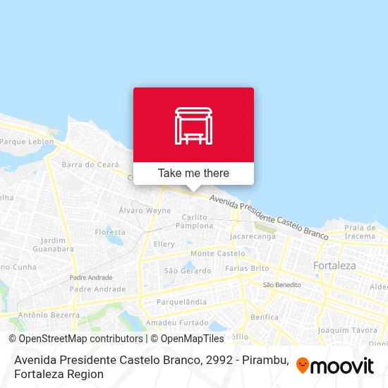 Avenida Presidente Castelo Branco, 2992 - Pirambu map