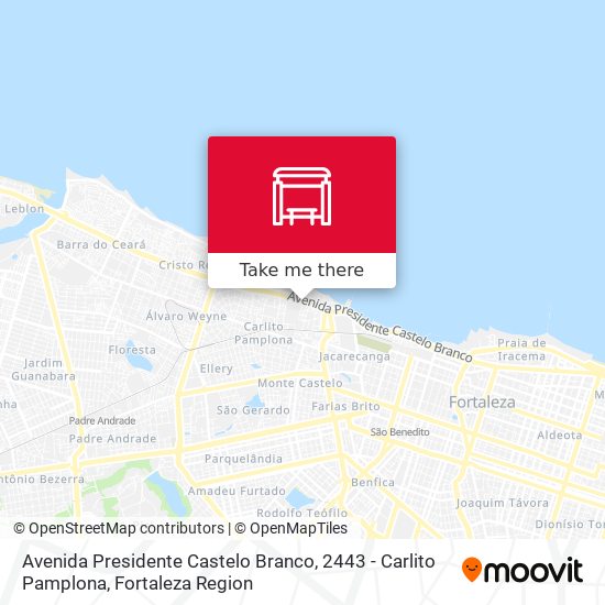 Mapa Avenida Presidente Castelo Branco, 2443 - Carlito Pamplona