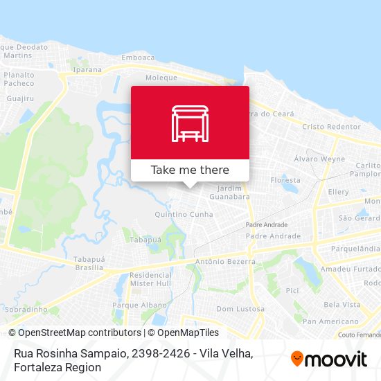 Rua Rosinha Sampaio, 2398-2426 - Vila Velha map