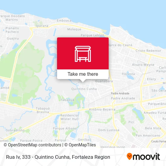 Rua Iv, 333 - Quintino Cunha map