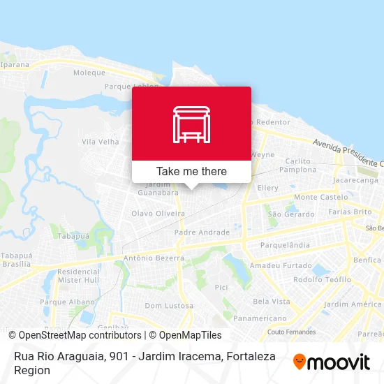 Rua Rio Araguaia, 901 - Jardim Iracema map