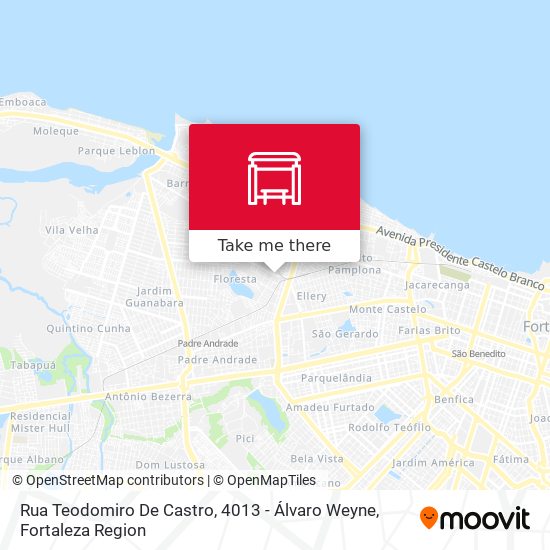 Rua Teodomiro De Castro, 4013 - Álvaro Weyne map