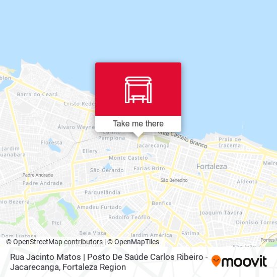 Mapa Rua Jacinto Matos | Posto De Saúde Carlos Ribeiro - Jacarecanga