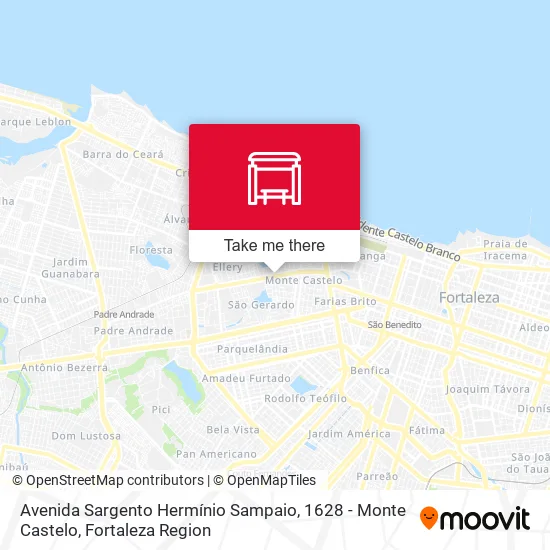 Avenida Sargento Hermínio Sampaio, 1628 - Monte Castelo map