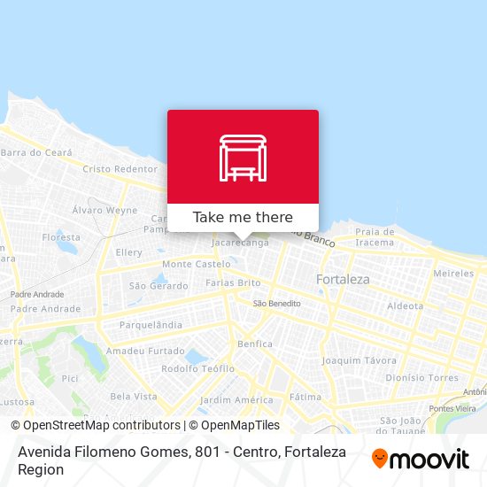 Mapa Avenida Filomeno Gomes, 801 - Centro