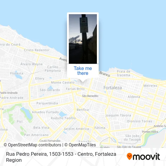 Rua Pedro Pereira, 1503-1553 - Centro map