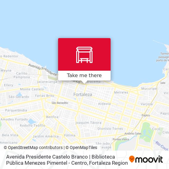 Avenida Presidente Castelo Branco | Biblioteca Pública Menezes Pimentel - Centro map