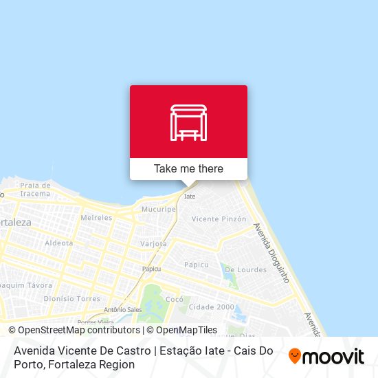 Mapa Avenida Vicente De Castro | Estação Iate - Cais Do Porto