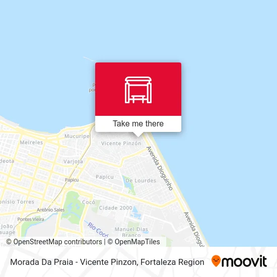 Morada Da Praia - Vicente Pinzon map