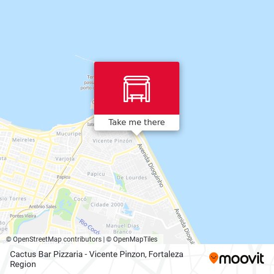 Cactus Bar Pizzaria - Vicente Pinzon map