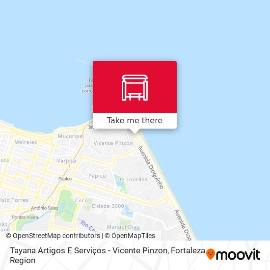 Tayana Artigos E Serviços - Vicente Pinzon map