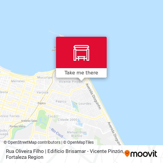 Rua Oliveira Filho | Edifício Brisamar - Vicente Pinzón map