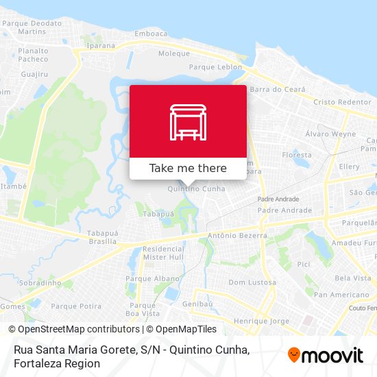 Rua Santa Maria Gorete, S / N - Quintino Cunha map