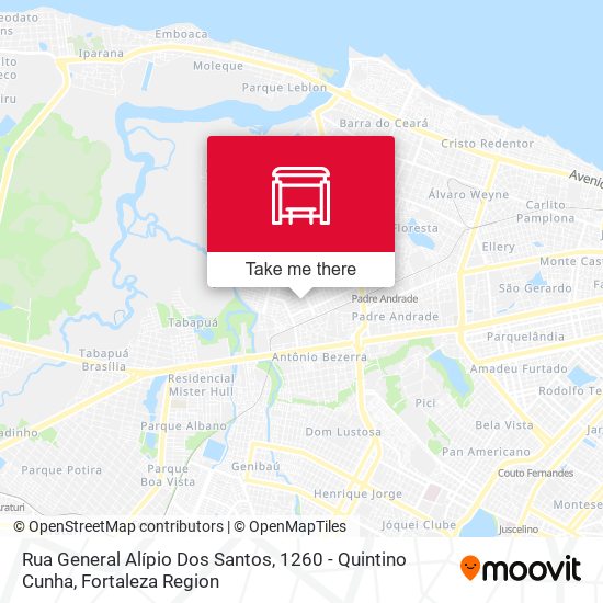 Rua General Alípio Dos Santos, 1260 - Quintino Cunha map