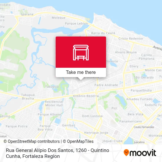 Rua General Alípio Dos Santos, 1260 - Quintino Cunha map