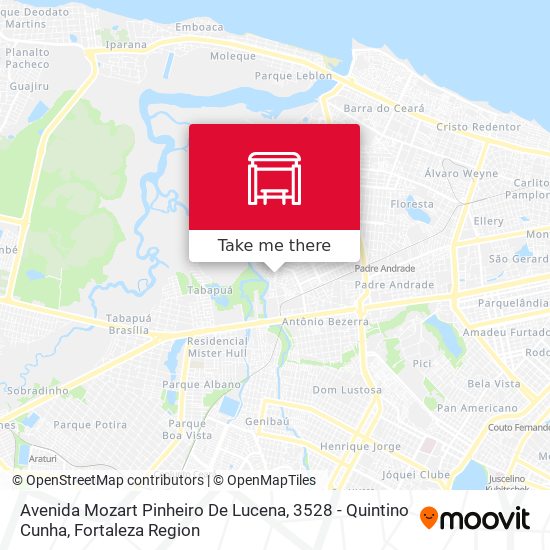 Avenida Mozart Pinheiro De Lucena, 3528 - Quintino Cunha map