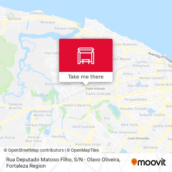 Rua Deputado Matoso Filho, S / N - Olavo Oliveira map