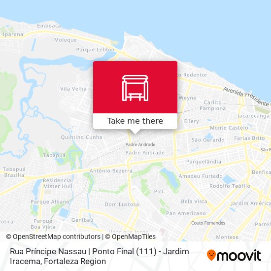 Rua Príncipe Nassau | Ponto Final (111) - Jardim Iracema map