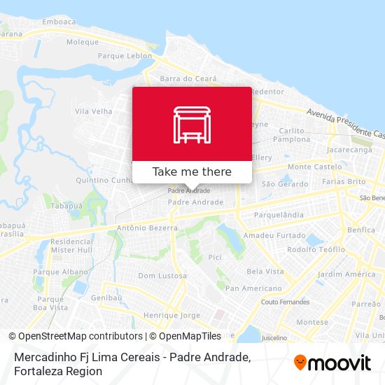Mercadinho Fj Lima Cereais - Padre Andrade map