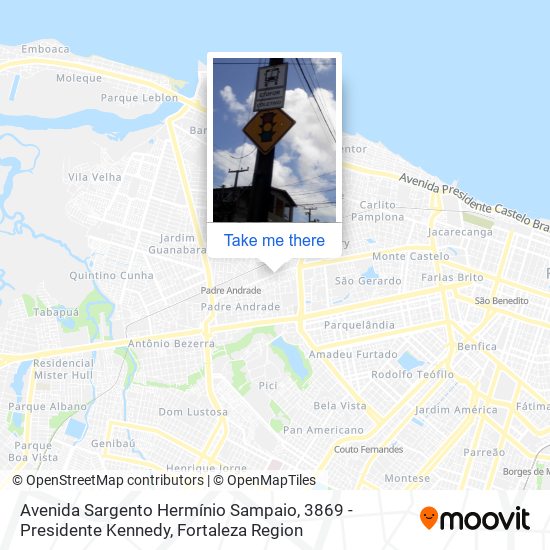 Avenida Sargento Hermínio Sampaio, 3869 - Presidente Kennedy map