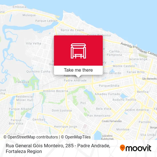 Rua General Góis Monteiro, 285 - Padre Andrade map