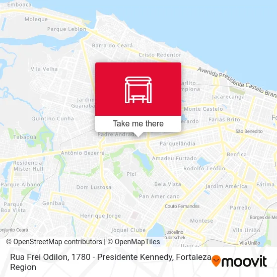 Rua Frei Odilon, 1780 - Presidente Kennedy map