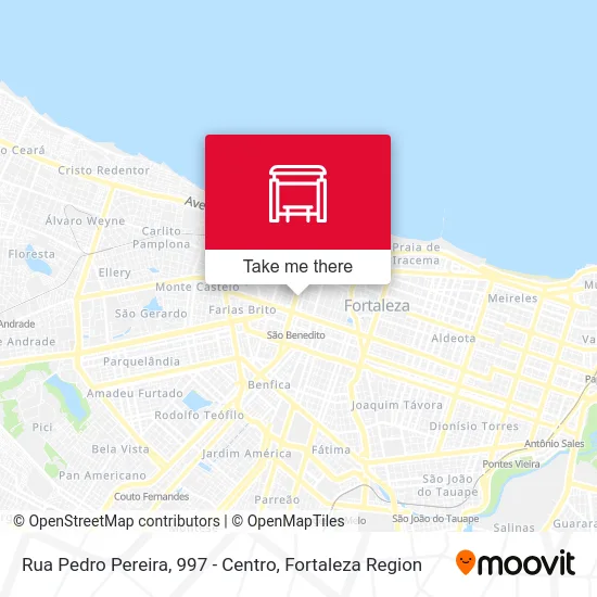 Rua Pedro Pereira, 997 - Centro map