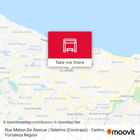 Mapa Rua Meton De Alencar | Seletivo (Cootraps) - Centro