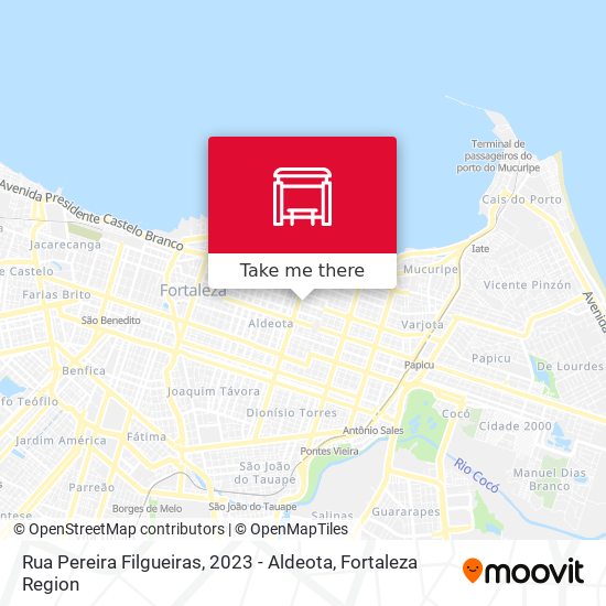 Rua Pereira Filgueiras, 2023 - Aldeota map