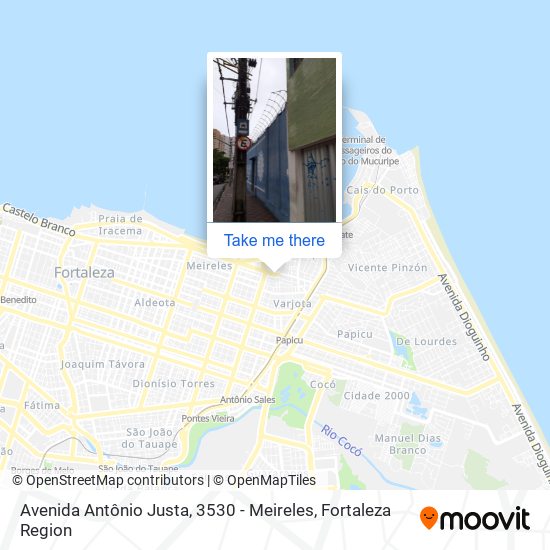 Avenida Antônio Justa, 3530 - Meireles map