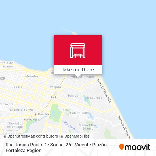 Rua Josias Paulo De Sousa, 26 - Vicente Pinzón map