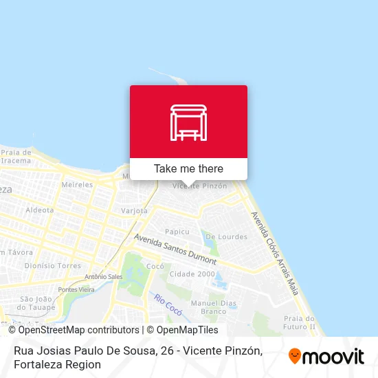 Rua Josias Paulo De Sousa, 26 - Vicente Pinzón map