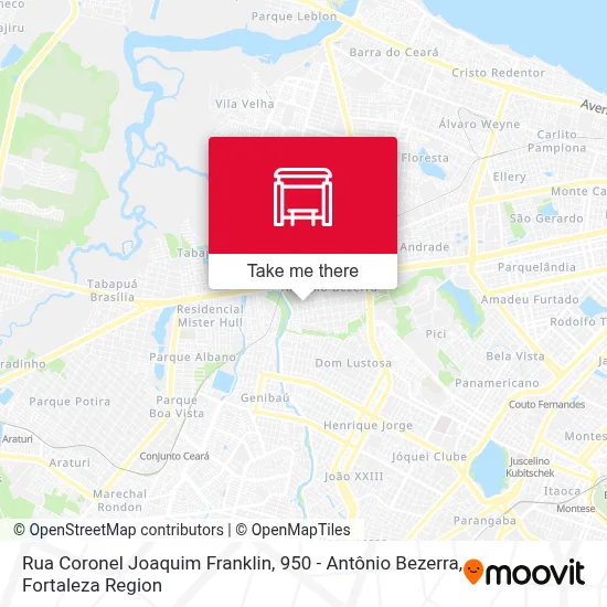 Rua Coronel Joaquim Franklin, 950 - Antônio Bezerra map