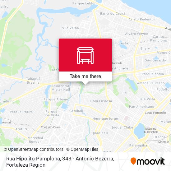 Rua Hipólito Pamplona, 343 - Antônio Bezerra map