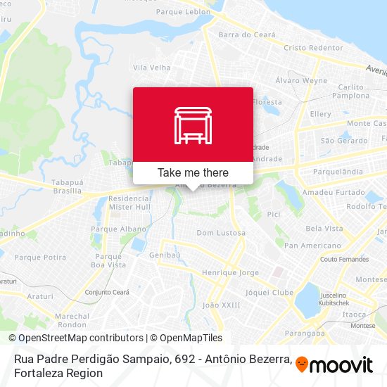 Rua Padre Perdigão Sampaio, 692 - Antônio Bezerra map