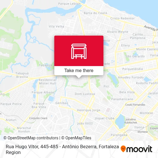 Rua Hugo Vítor, 445-485 - Antônio Bezerra map