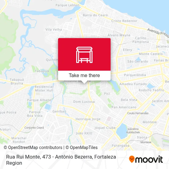 Rua Rui Monte, 473 - Antônio Bezerra map