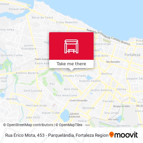 Rua Érico Mota, 453 - Parquelândia map